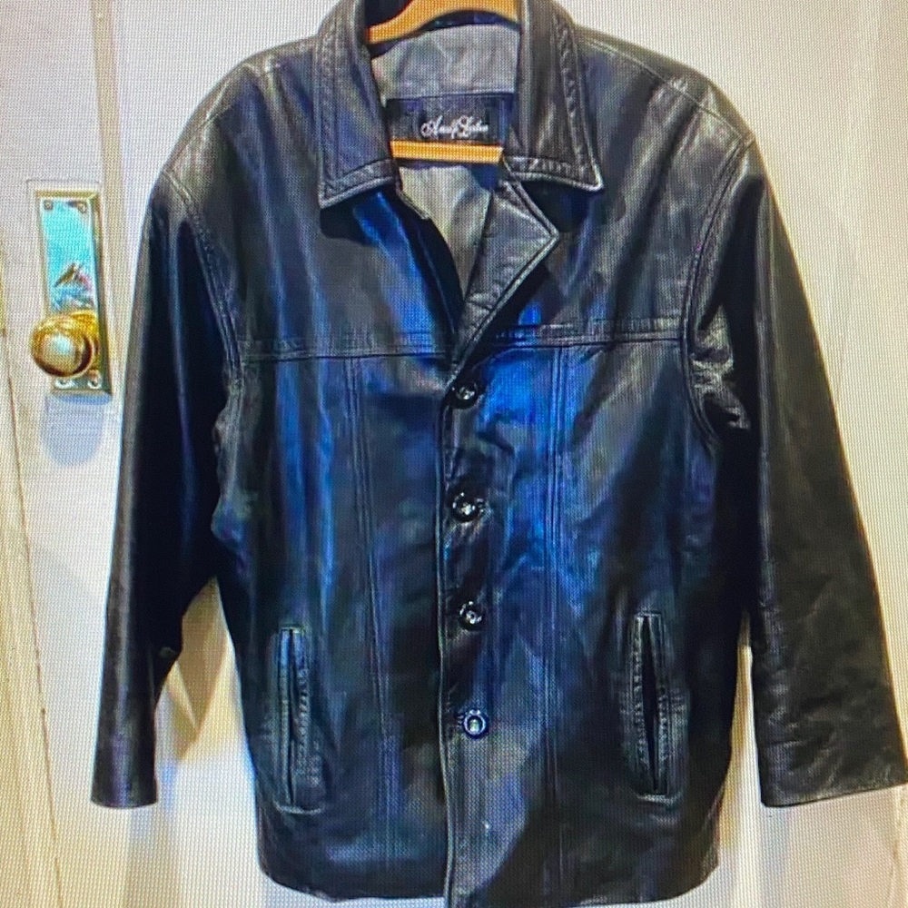 Men's Black Leather Jacket